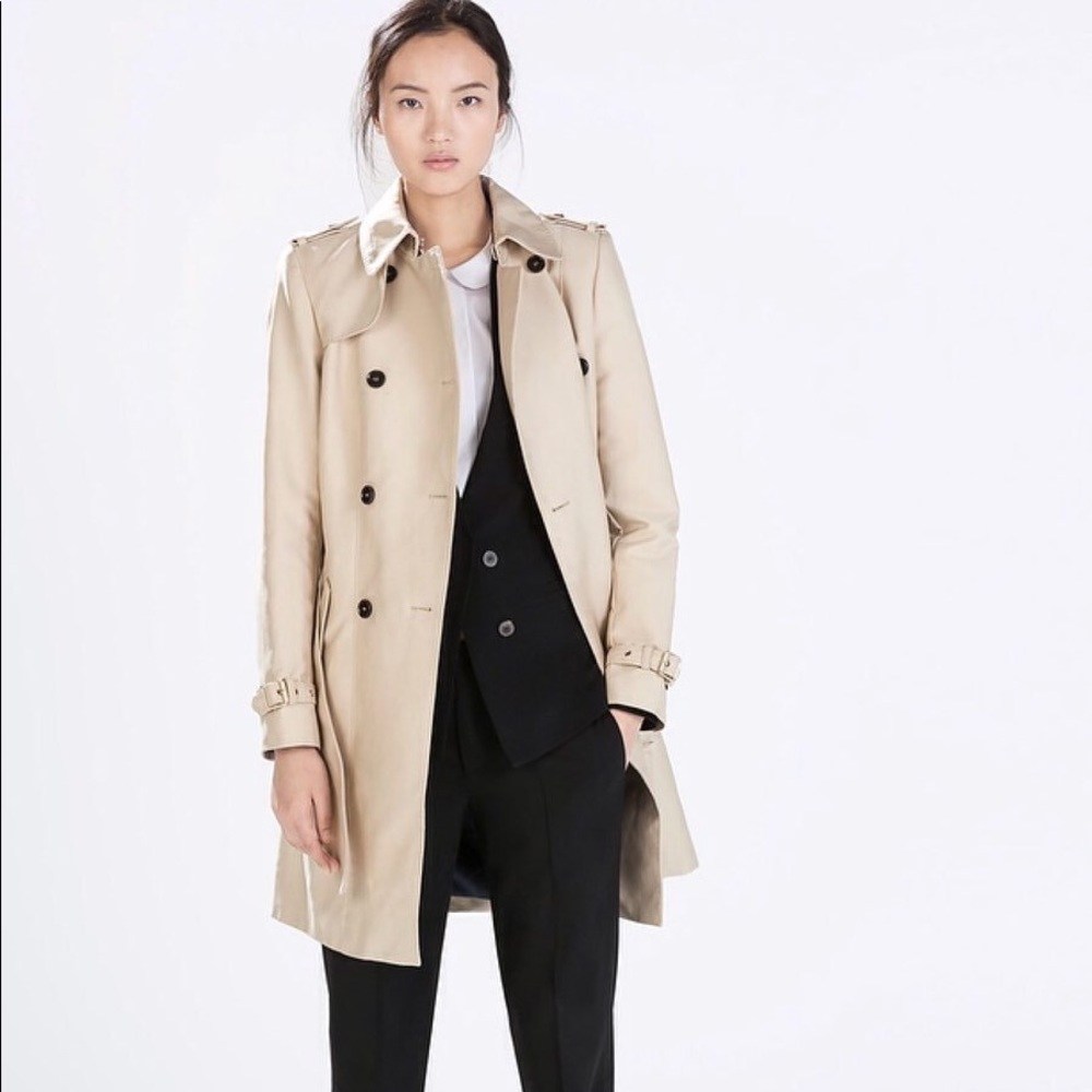 Zara basic trench